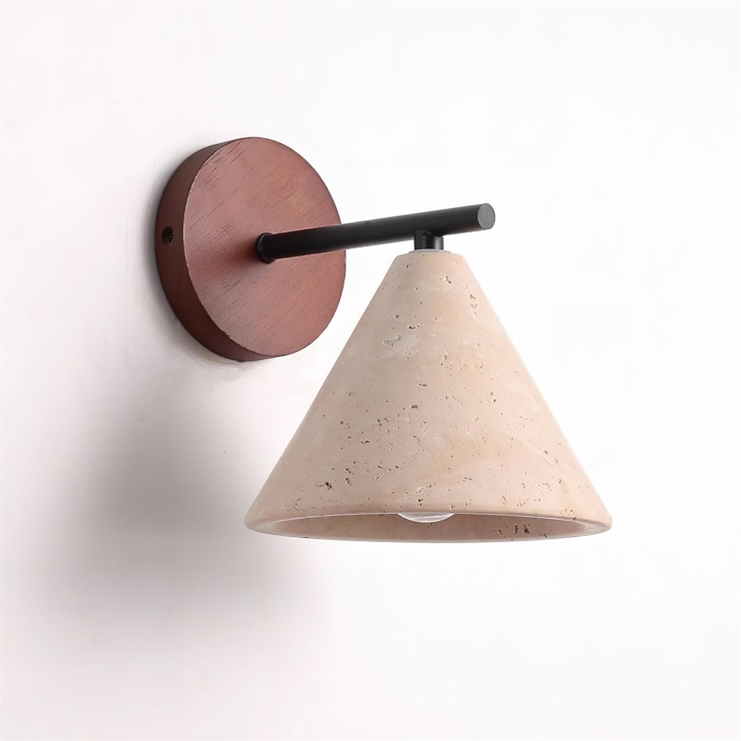 Margaux Finley Wall Lamp Wood and Travertine LED Lighting