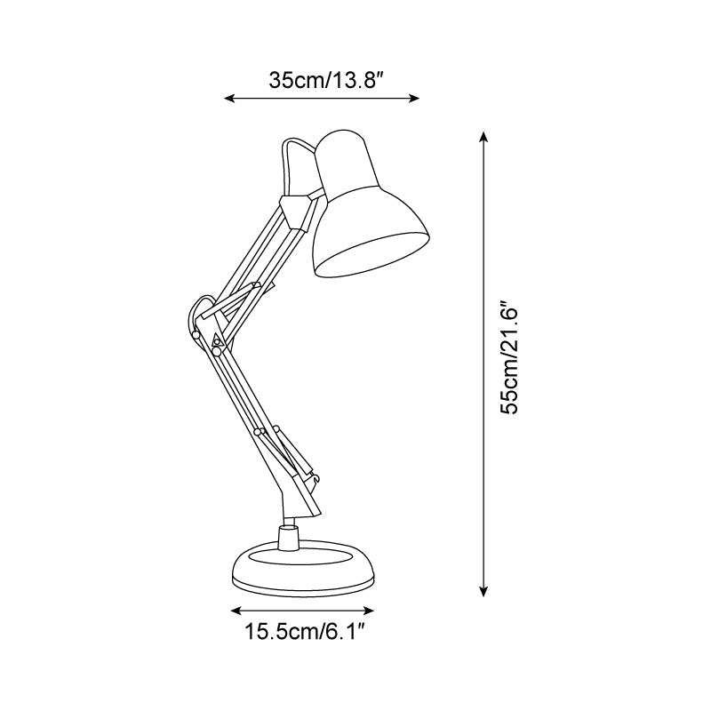Lampe de table réglable Solène Memphis avec design color block