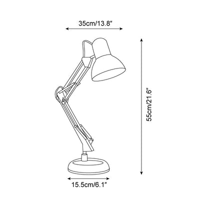 Lampe de table réglable Solène Memphis avec design color block