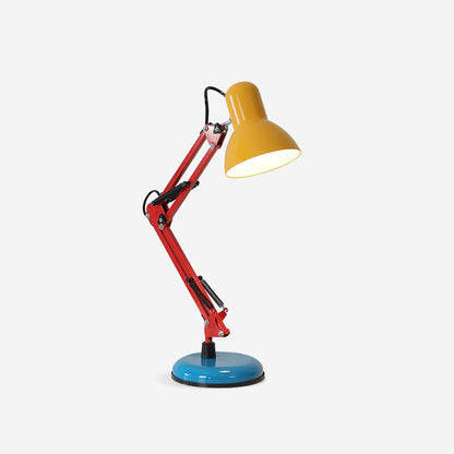 Lampe de table réglable Solène Memphis avec design color block