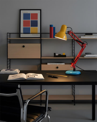 Lampe de table réglable Solène Memphis avec design color block