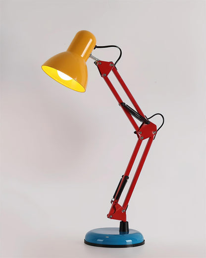 Lampe de table réglable Solène Memphis avec design color block
