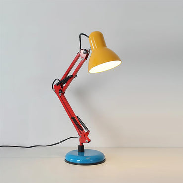 Lampe de table réglable Solène Memphis avec design color block