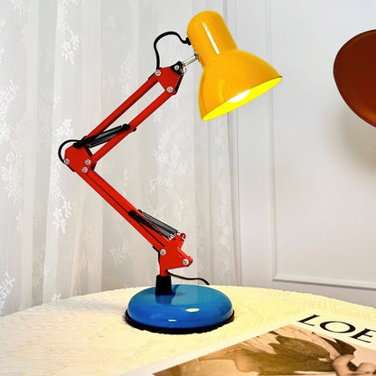 Lampe de table réglable Solène Memphis avec design color block
