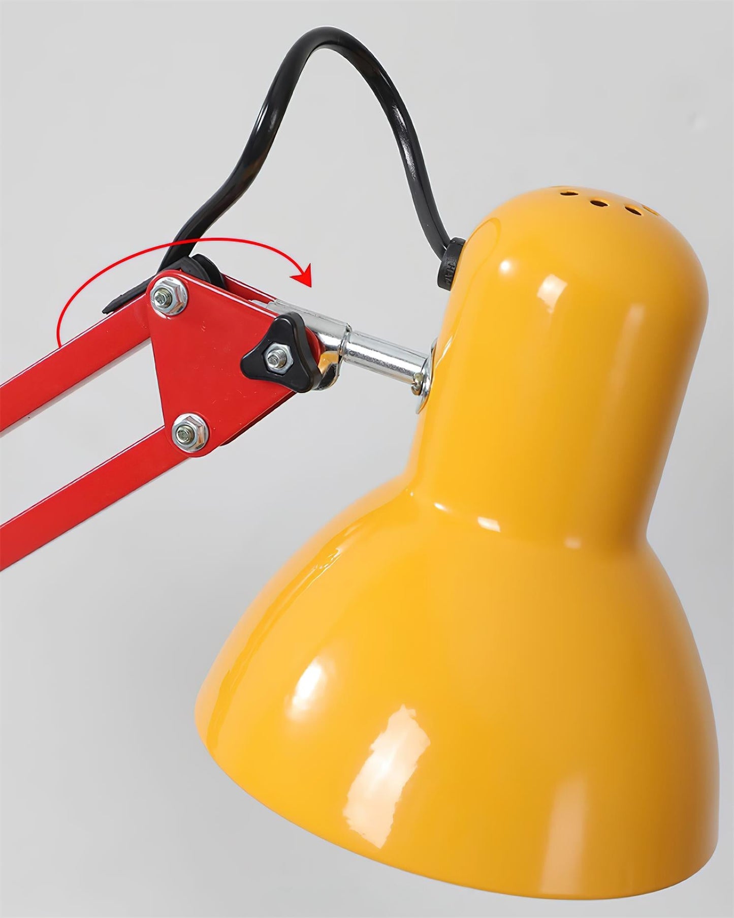Lampe de table réglable Solène Memphis avec design color block