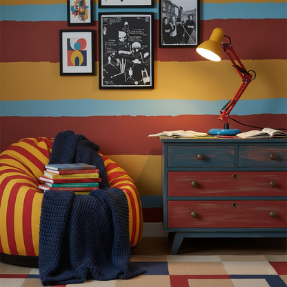 Lampe de table réglable Solène Memphis avec design color block
