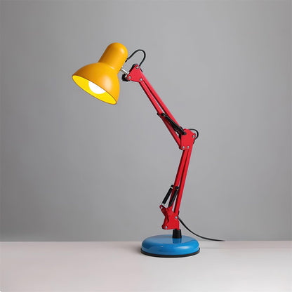 Lampe de table réglable Solène Memphis avec design color block