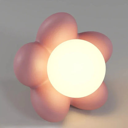 Applique Murale LED Florale en Résine Globe Fleur Élise
