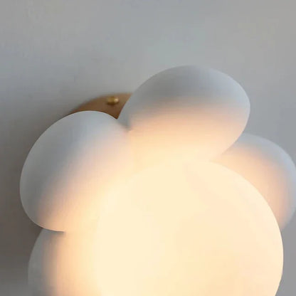 Applique Murale LED Florale en Résine Globe Fleur Élise