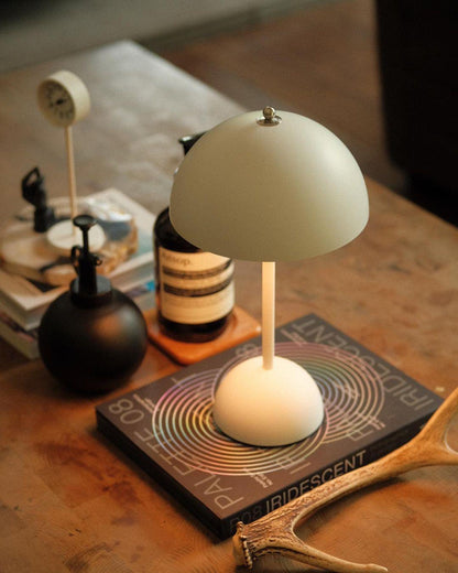 Élodie Rechargeable LED Desk Lamp with Double Sphere Design