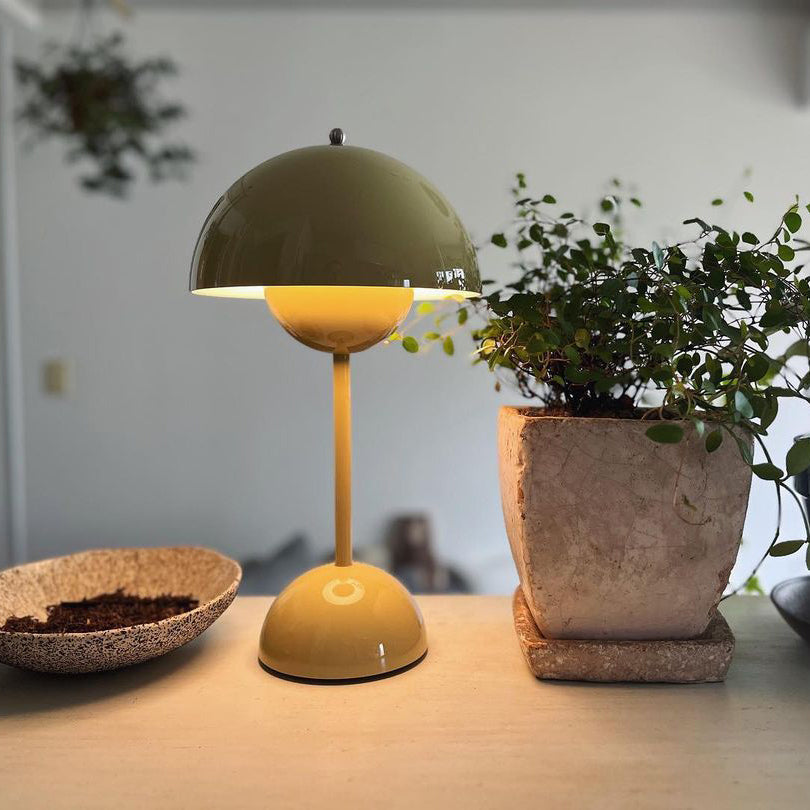 Élodie Rechargeable LED Desk Lamp with Double Sphere Design