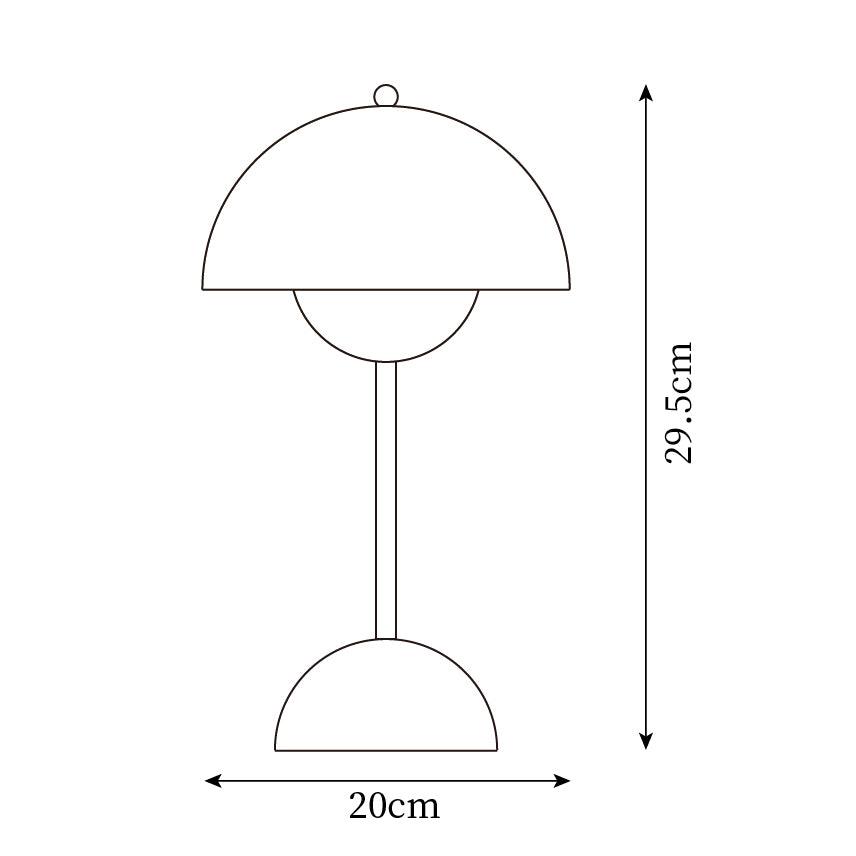 Élodie Rechargeable LED Desk Lamp with Double Sphere Design