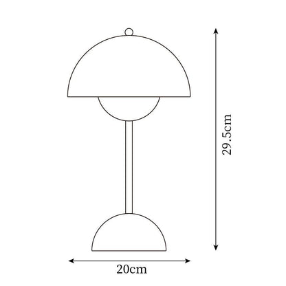 Élodie Rechargeable LED Desk Lamp with Double Sphere Design