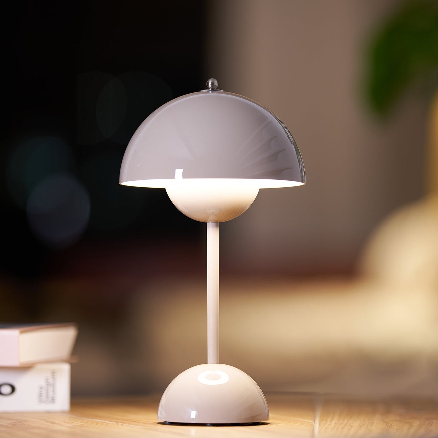 Élodie Rechargeable LED Desk Lamp with Double Sphere Design