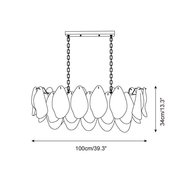 Aurora Fuchsia Chandelier