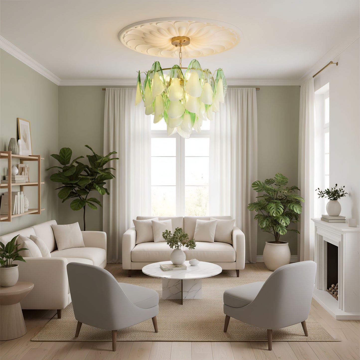 Aurora Fuchsia Chandelier