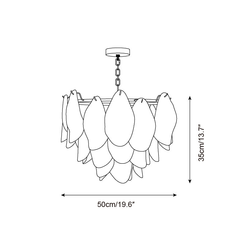 Aurora Fuchsia Chandelier