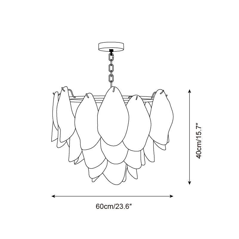 Aurora Fuchsia Chandelier