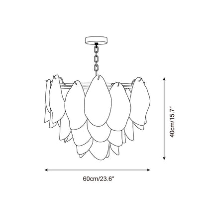Aurora Fuchsia Chandelier
