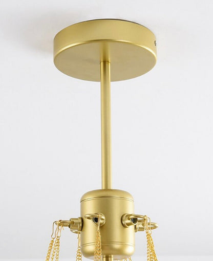 Inès Minimalist Frosted Globe Chandelier