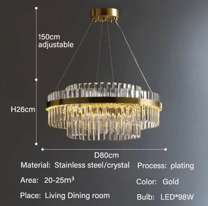 Celeste Orion Handcrafted Crystal Chandelier