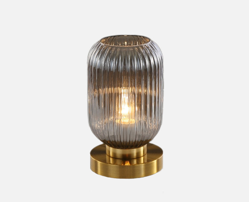 Élise Gema Ripple Glass Table Lamp Stained Glass Accent Light