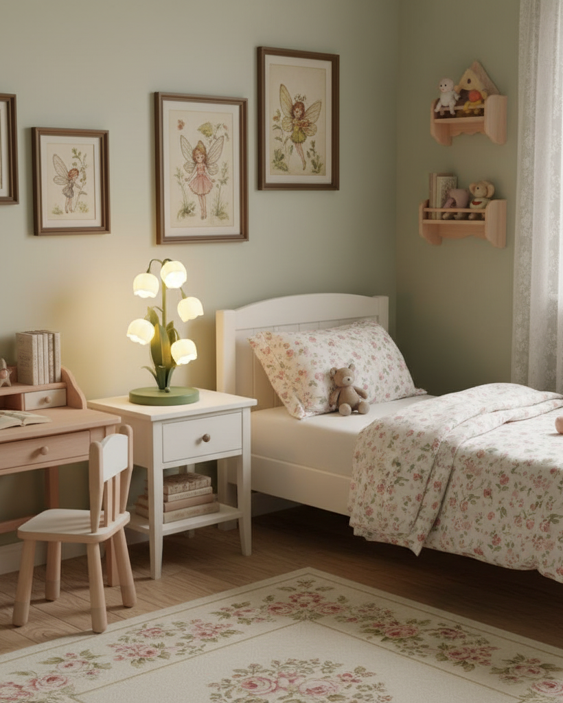 Élodie Orchid Blossom Table Lamp with Artistic Floral Design