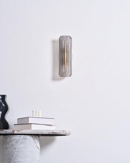 Camille Glacium Wall Lamp Metal and Glass LED Lighting