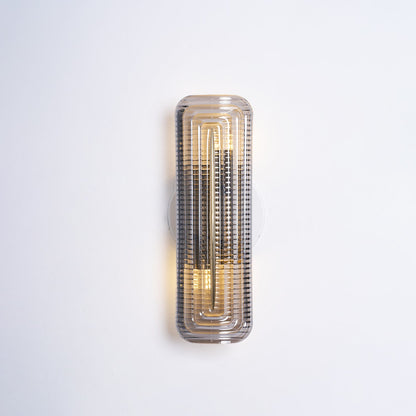 Camille Glacium Wall Lamp Metal and Glass LED Lighting