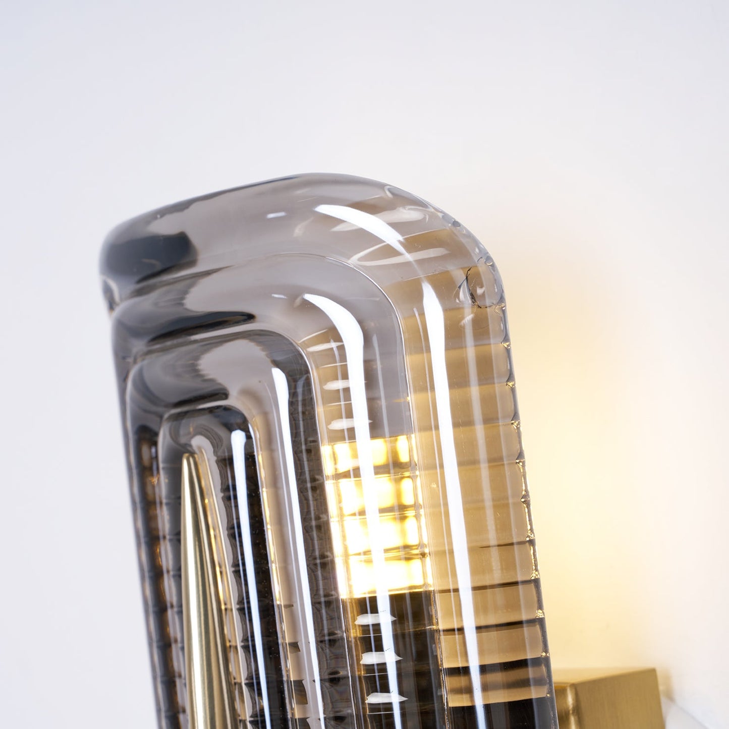 Camille Glacium Wall Lamp Metal and Glass LED Lighting