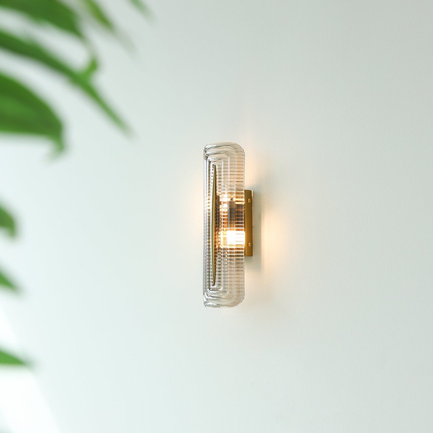 Camille Glacium Wall Lamp Metal and Glass LED Lighting
