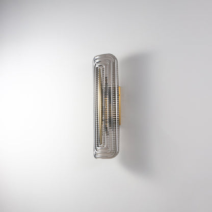Camille Glacium Wall Lamp Metal and Glass LED Lighting