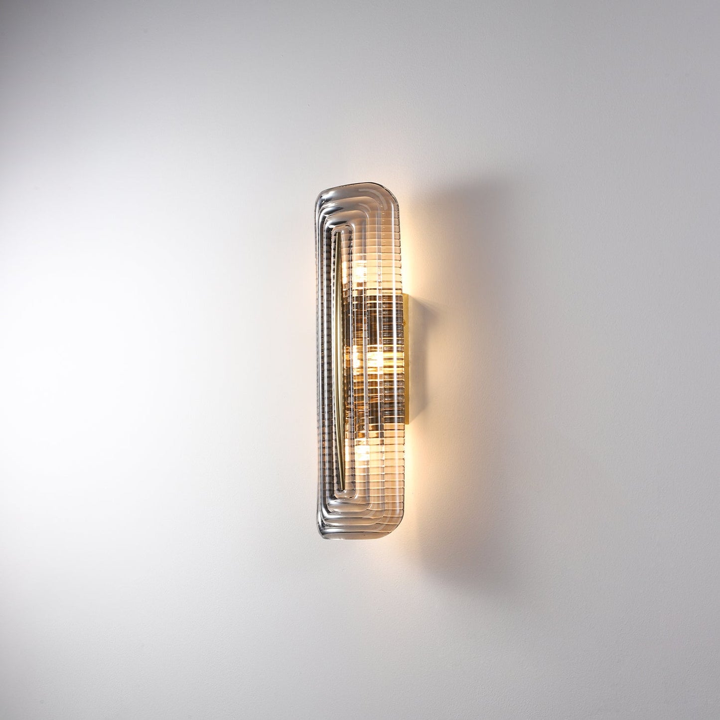 Camille Glacium Wall Lamp Metal and Glass LED Lighting