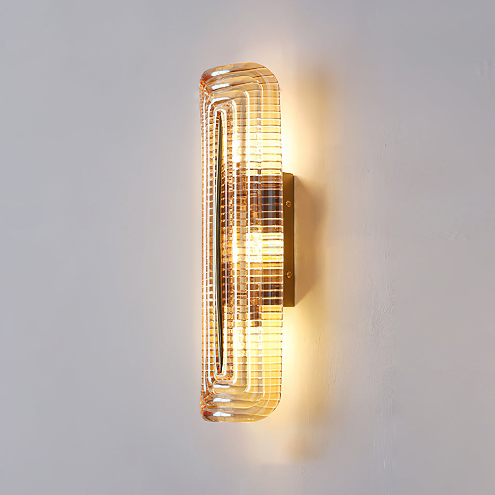 Camille Glacium Wall Lamp Metal and Glass LED Lighting