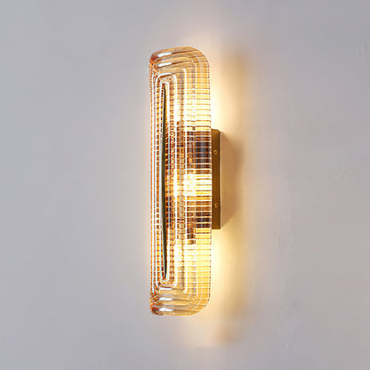 Camille Glacium Wall Lamp Metal and Glass LED Lighting