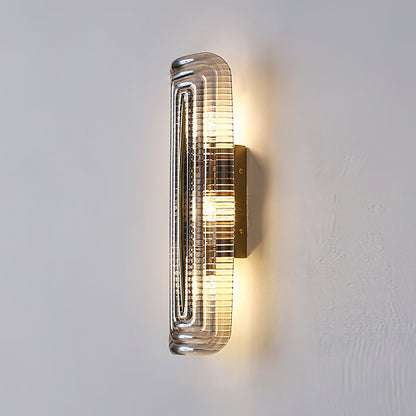 Camille Glacium Wall Lamp Metal and Glass LED Lighting