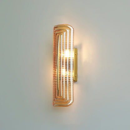 Camille Glacium Wall Lamp Metal and Glass LED Lighting