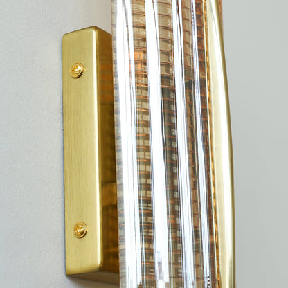 Camille Glacium Wall Lamp Metal and Glass LED Lighting