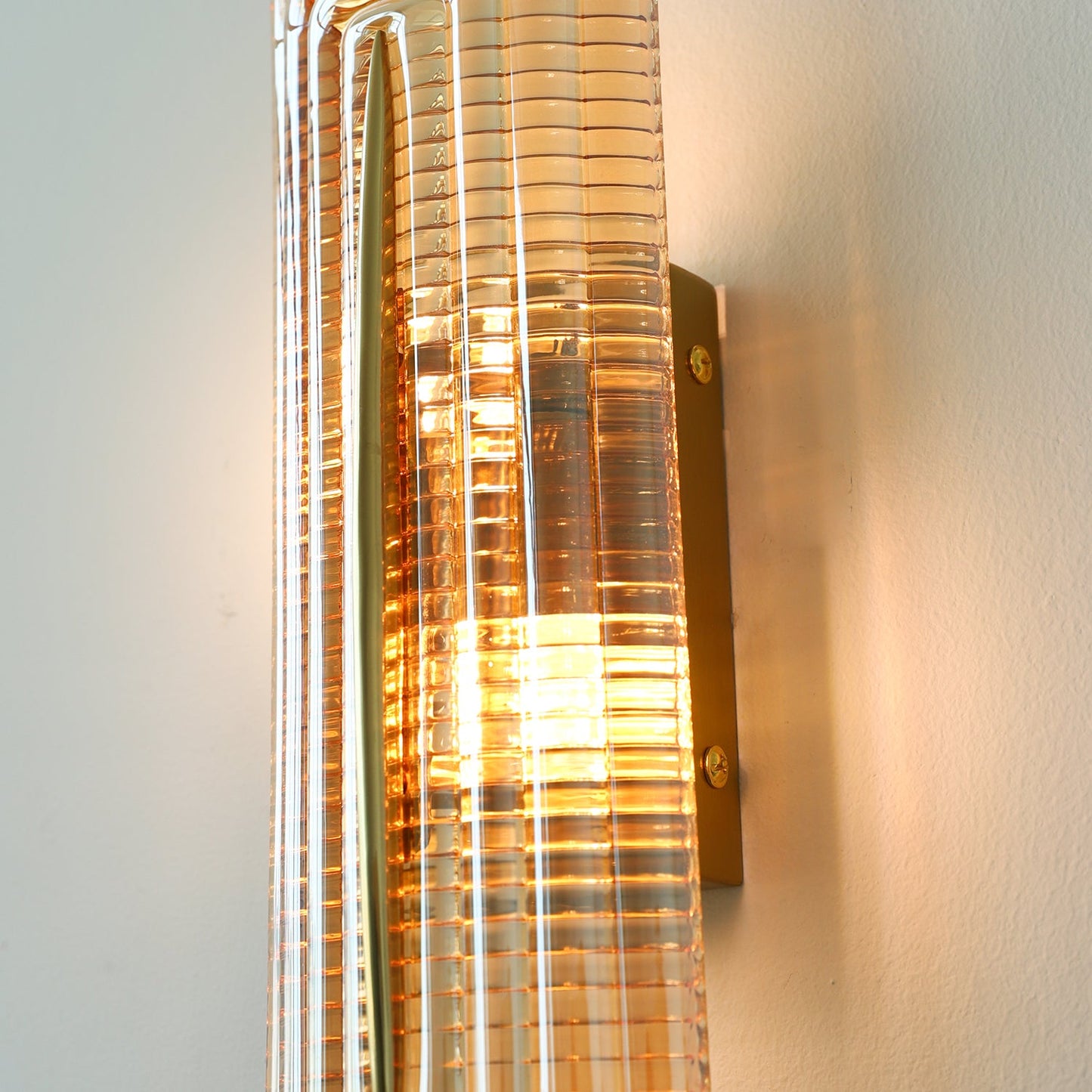 Camille Glacium Wall Lamp Metal and Glass LED Lighting