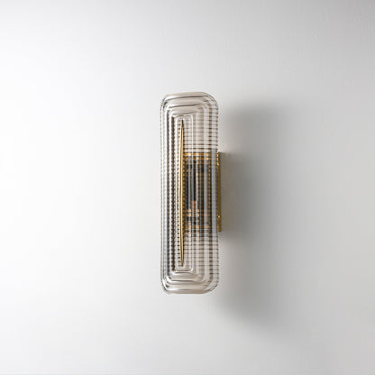Camille Glacium Wall Lamp Metal and Glass LED Lighting