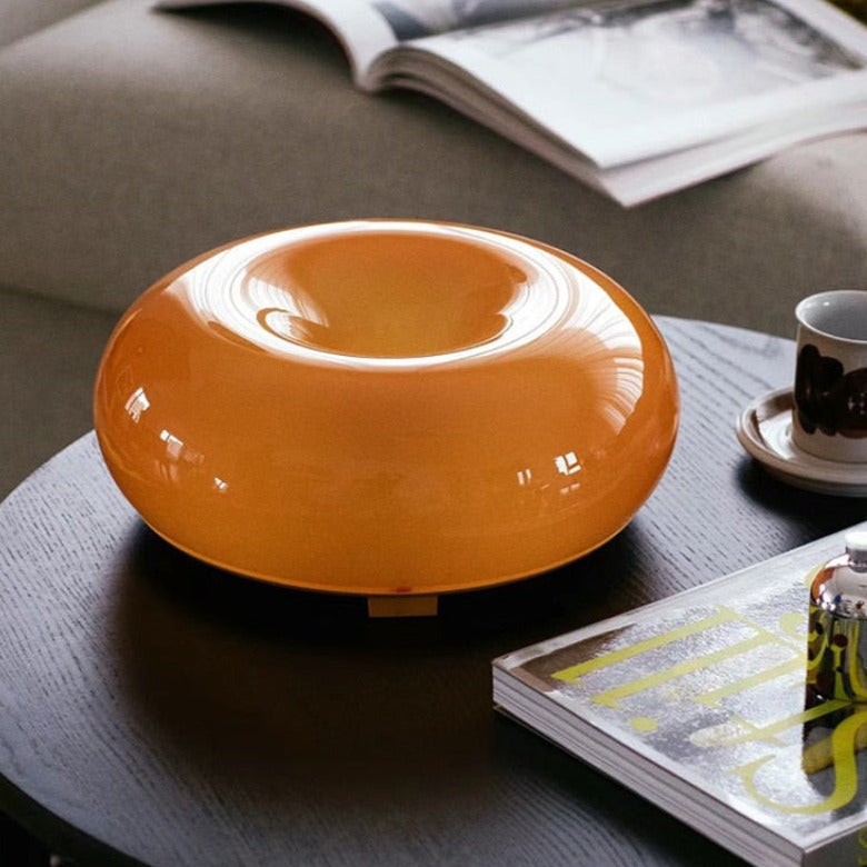 Lampe de table Sophie Glass Donut Lampe d'appoint en vitrail