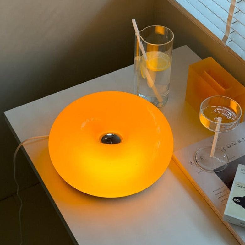 Lampe de table Sophie Glass Donut Lampe d'appoint en vitrail
