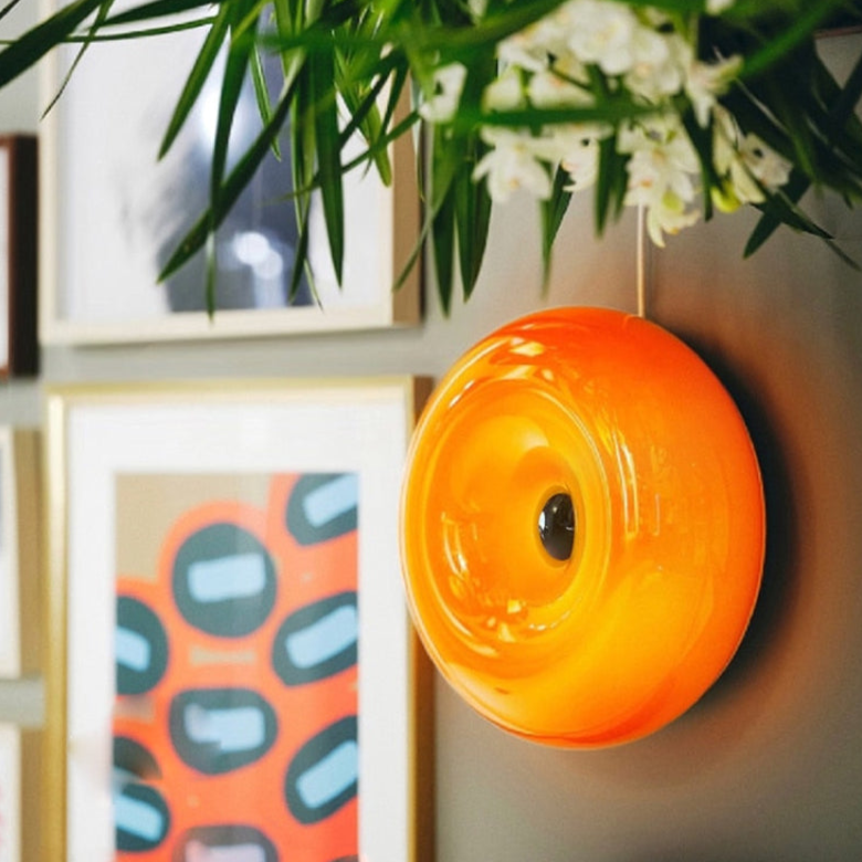Applique murale Sophie Glass Donut Wall Lamp en vitrail LED