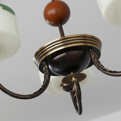 Lustre moderne arche Sophie Green Glass