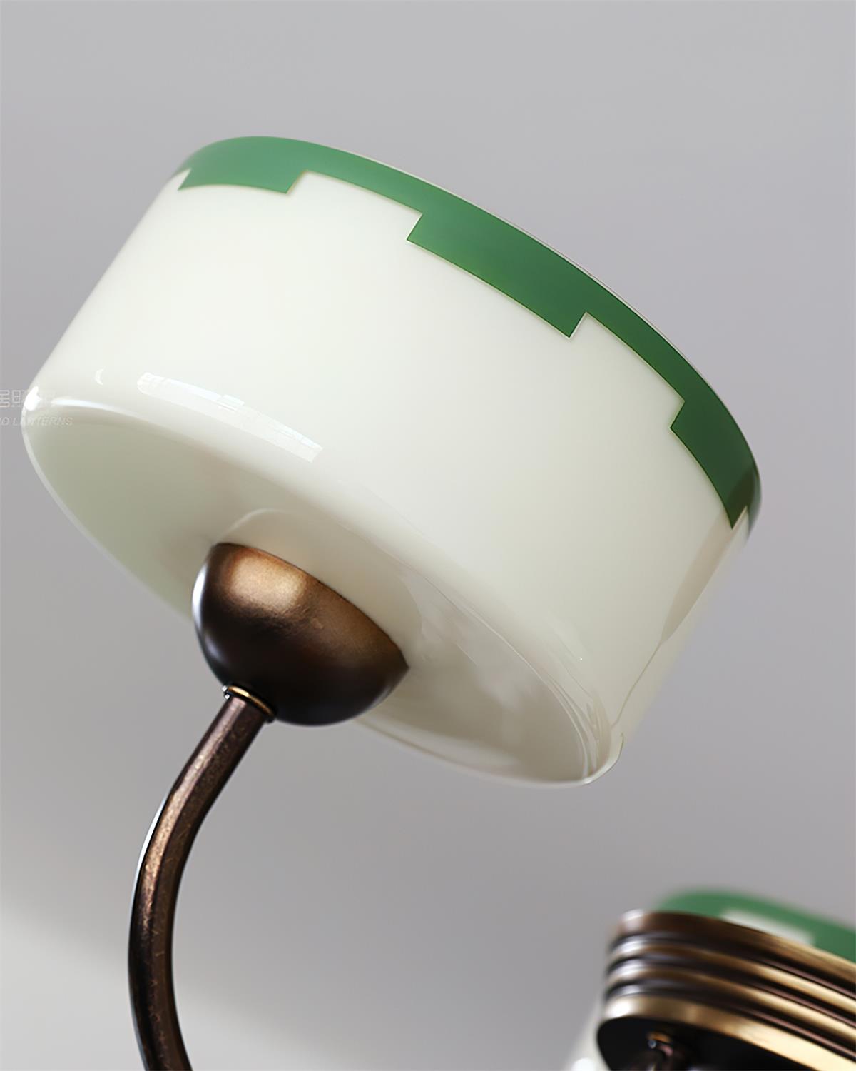 Lustre moderne arche Sophie Green Glass
