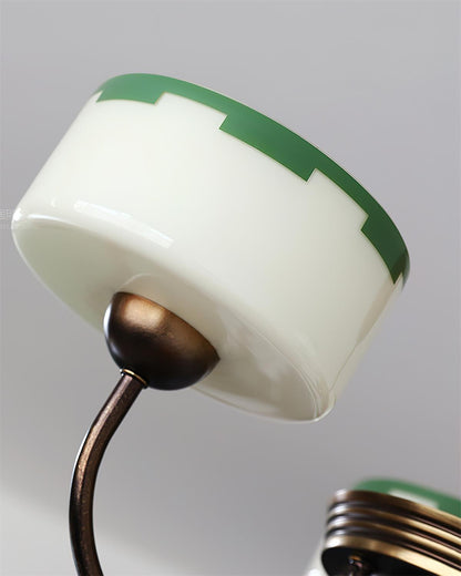 Lustre moderne arche Sophie Green Glass