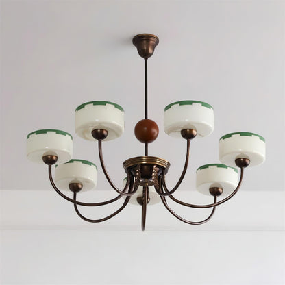 Lustre moderne arche Sophie Green Glass