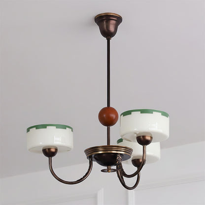 Lustre moderne arche Sophie Green Glass