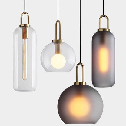Suspension cylindrique en verre Isabelle