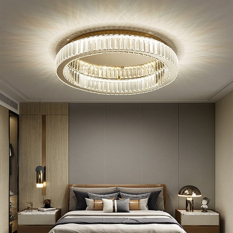 Lustre de chambre à coucher encastré Brigitte Ring Crystal